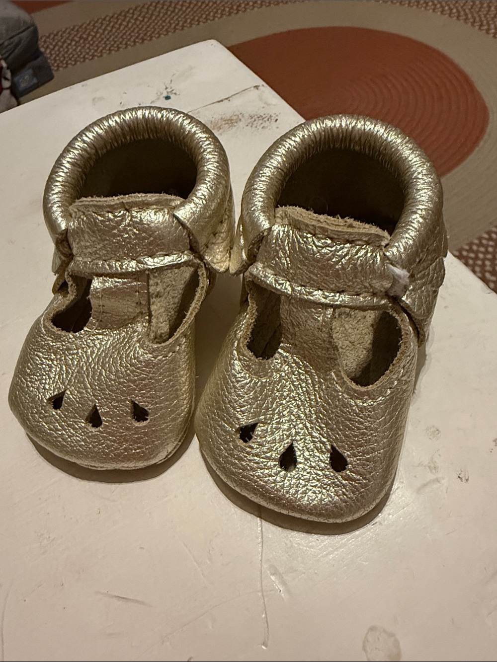 Freshly Picked Metallic Gold Baby Mary Jane Soft Soles